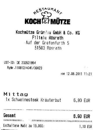 dbun Hffner Kochmtze Restaurant